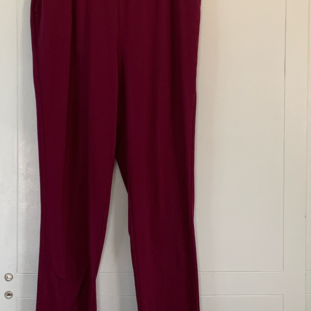 Woman Within Rich Burgundy Trousers